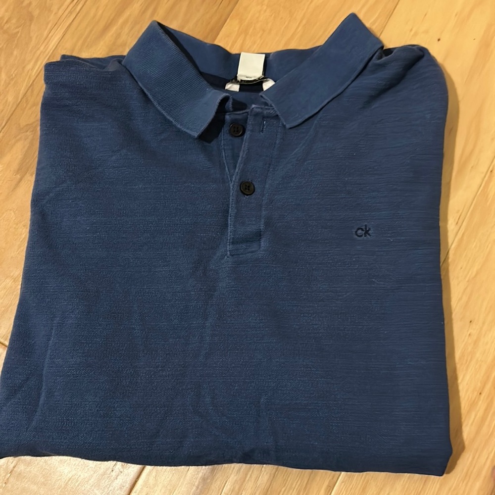 Calvin Klein Blue Polo Shirt